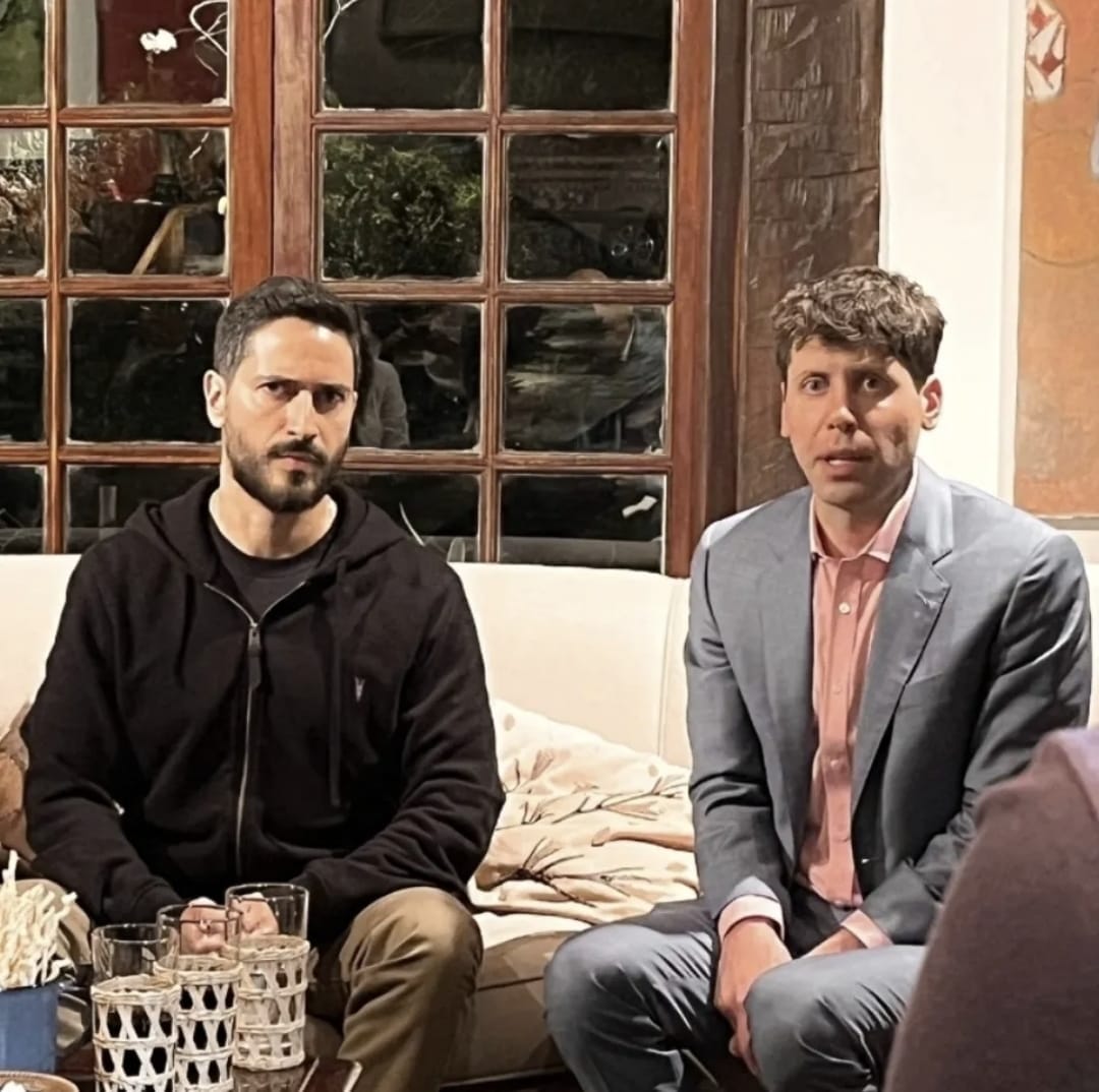 Ronaldo Lemos com Sam Altman (CEO da OpenAI)